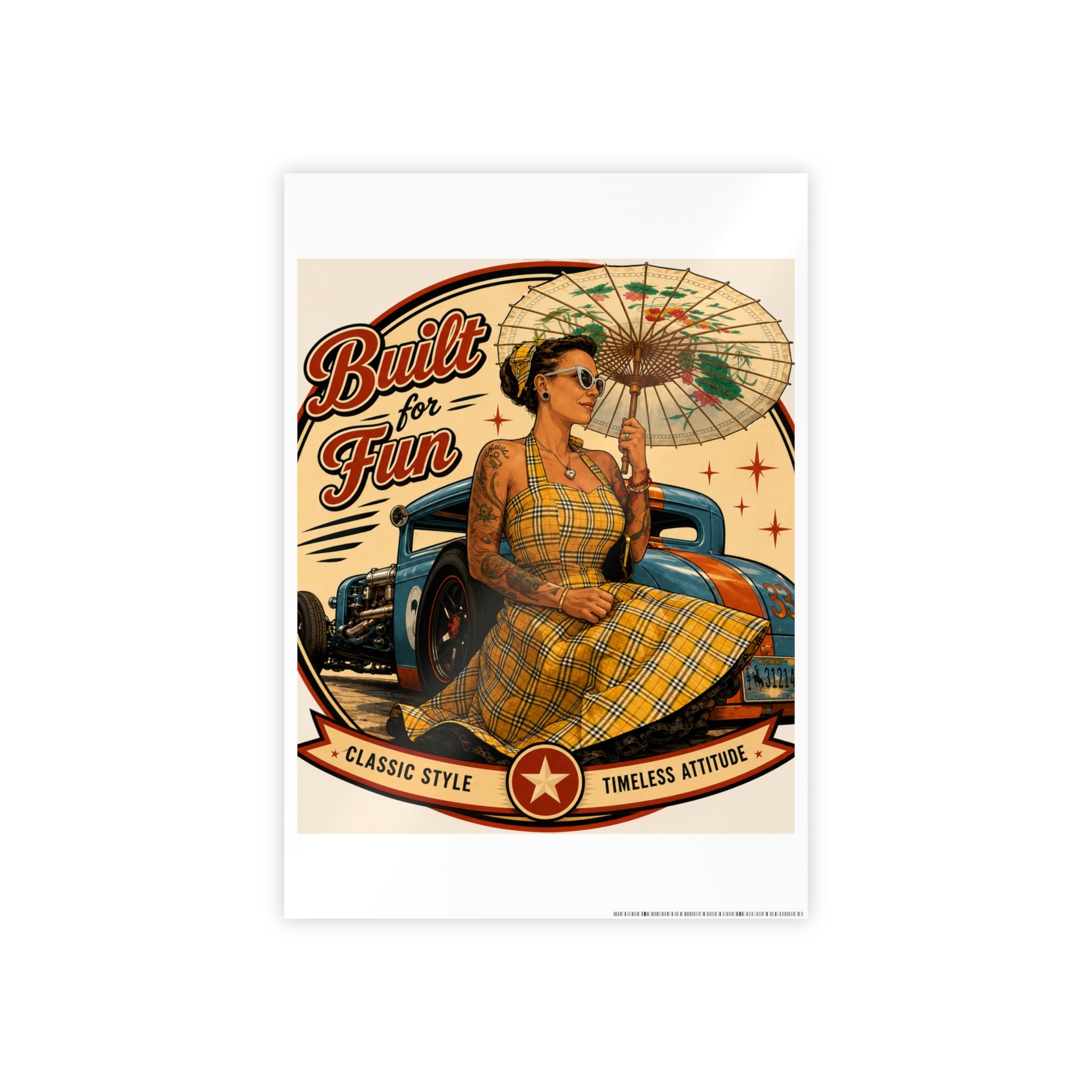 Built for Fun Heartbreaker Garage Illustration Poster | Gloss Poster
