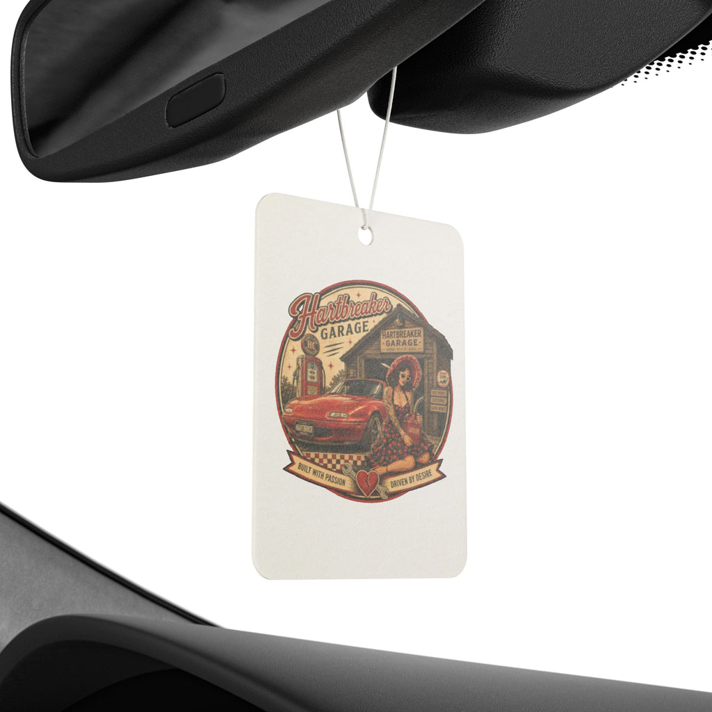 Retro Muscle Car Car Air Freshener | Vintage Garage, Pinup Illustration