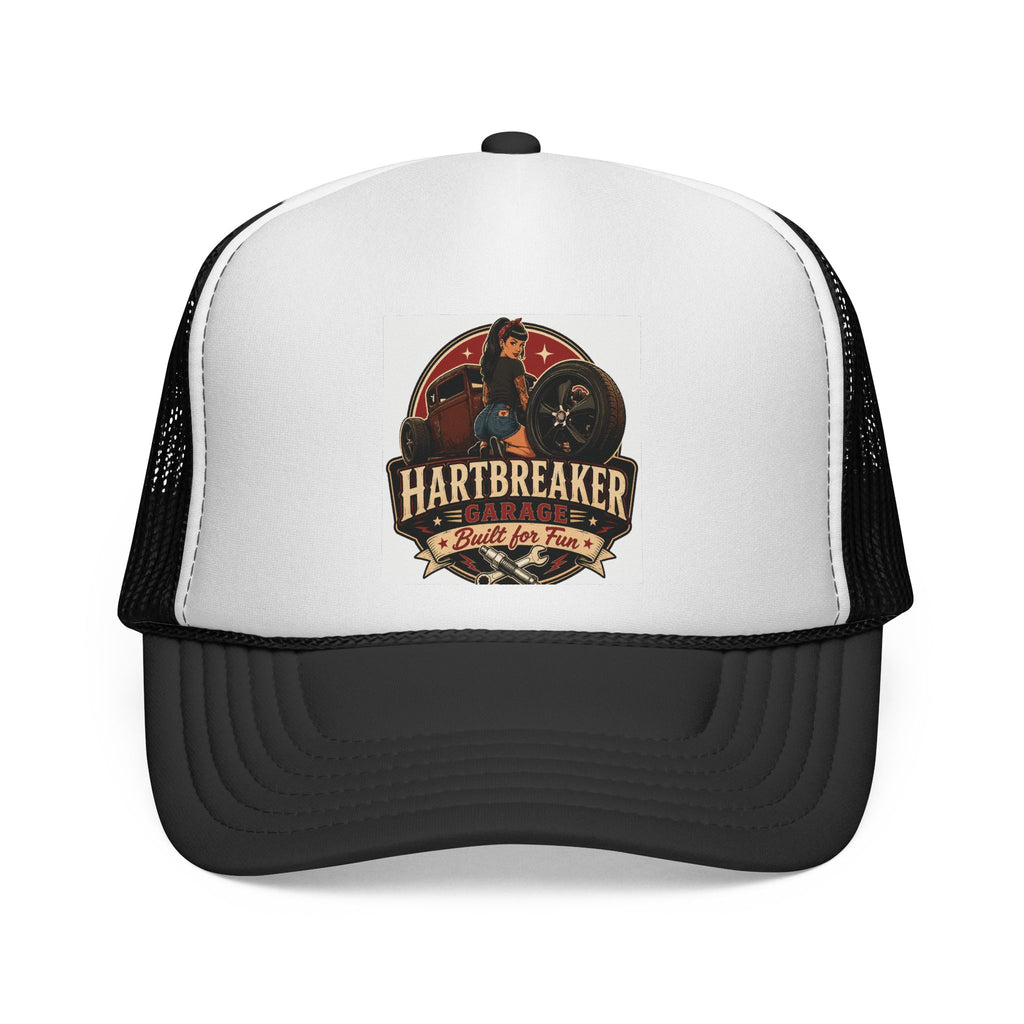 Trucker Cap — 'Hartbreaker Built for Fun' Vintage Motorcycle Mesh Hat