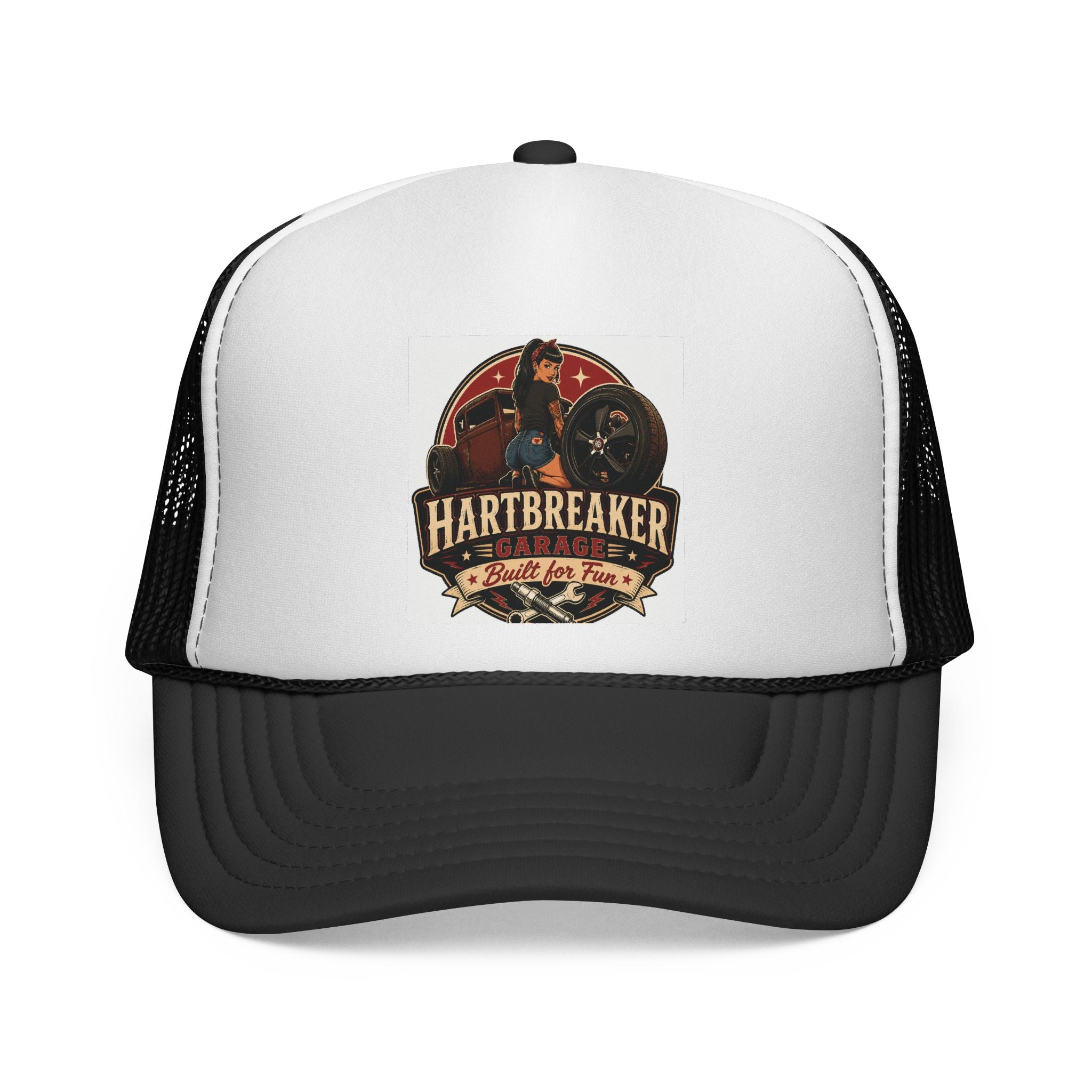 Trucker Cap — 'Hartbreaker Built for Fun' Vintage Motorcycle Mesh Hat